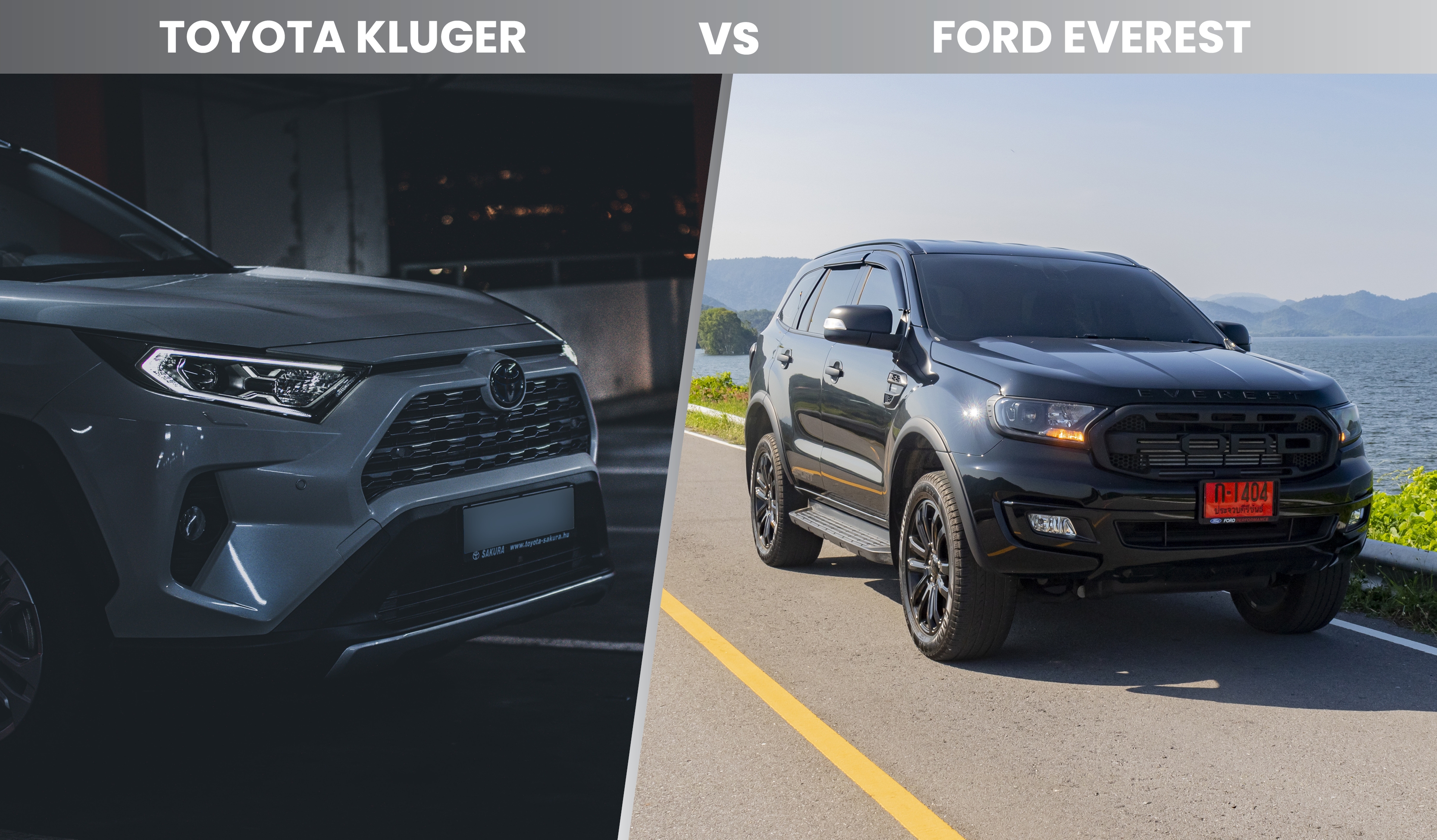2021 Ford Everest vs Toyota Kluger